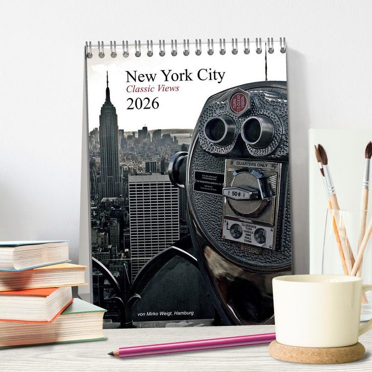 Produktbild: New York City 2026 &bull; Classic Views (Tischkalender 2026 DIN A5 hoch), CALVENDO Monatskalender