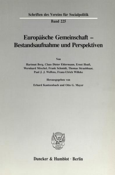 Produktbild: Europ&auml;ische Gemeinschaft - Bestandsaufnahme und Perspektiven.