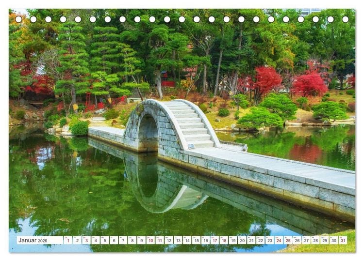 Produktbild: Herbst in Japan (Tischkalender 2026 DIN A5 quer), CALVENDO Monatskalender