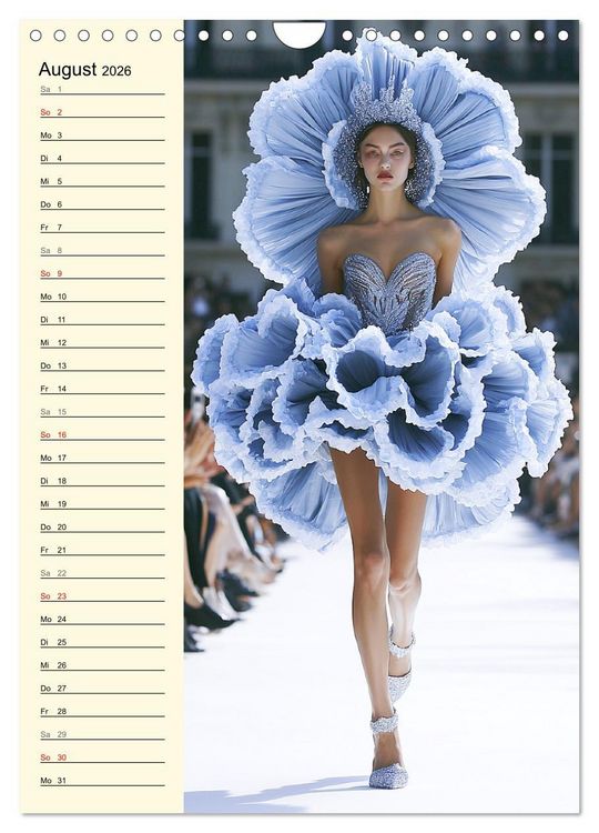 Produktbild: Bl&uuml;tenzauber. High Fashion auf dem Catwalk (Wandkalender 2026 DIN A4 hoch), CALVENDO Monatskalender