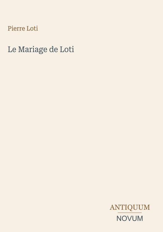 Produktbild: Le Mariage de Loti