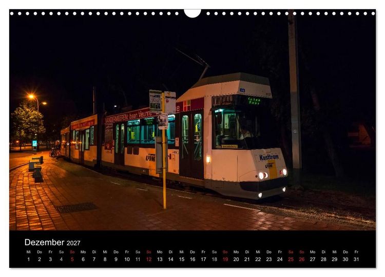 Produktbild: Kusttram Belgien (Wandkalender 2027 DIN A3 quer), CALVENDO Monatskalender