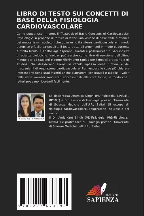 Produktbild: Libro Di Testo Sui Concetti Di Base Della Fisiologia Cardiovascolare