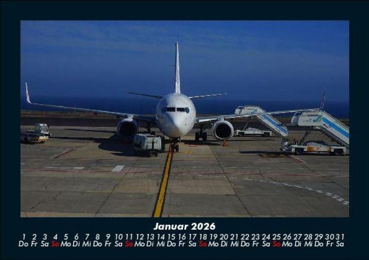 Produktbild: Flugzeuge 2026 Fotokalender DIN A5