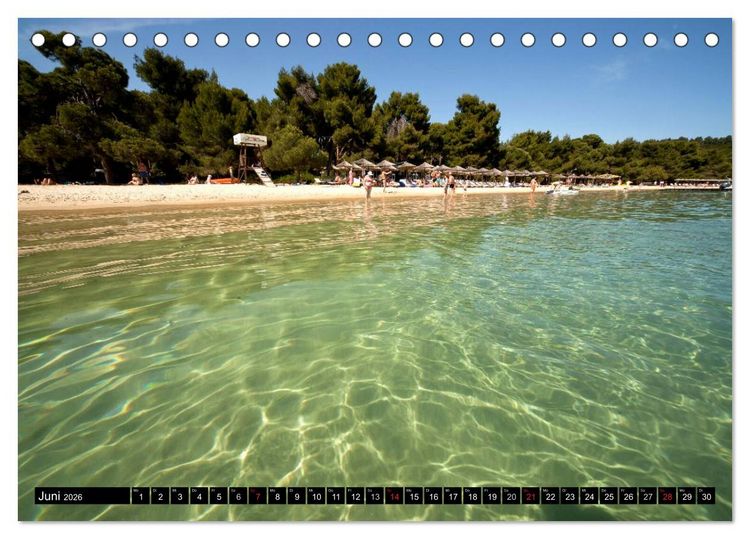 Produktbild: Skiathos + Skopelos (Tischkalender 2026 DIN A5 quer), CALVENDO Monatskalender