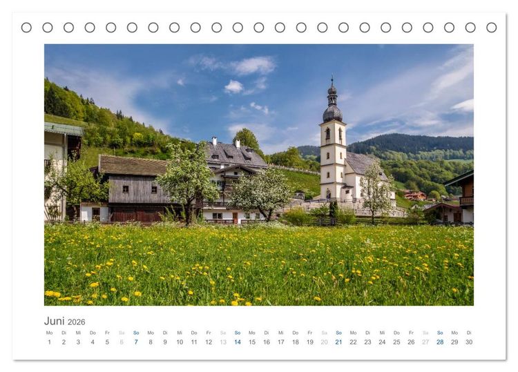 Produktbild: Berchtesgadener Alpen - Land von Watzmann und K&ouml;nigssee (Tischkalender 2026 DIN A5 quer), CALVENDO Monatskalender
