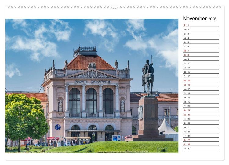 Produktbild: Ein Wochenende in Zagreb (hochwertiger Premium Wandkalender 2026 DIN A2 quer), Kunstdruck in Hochglanz