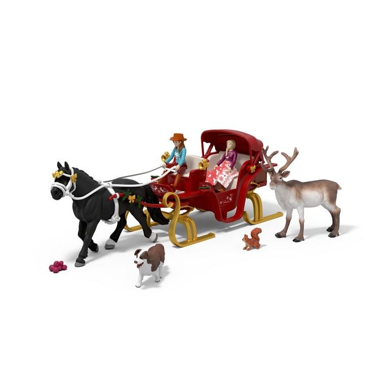 Produktbild: schleich&reg; 2025 Gro&szlig;er Adventskalender Weihnachtliche Schlittenfahrt