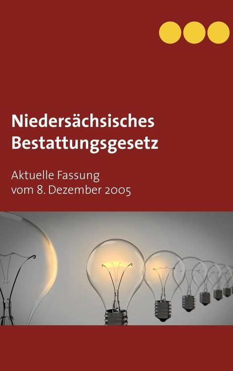 Produktbild: Nieders&auml;chsisches Bestattungsgesetz