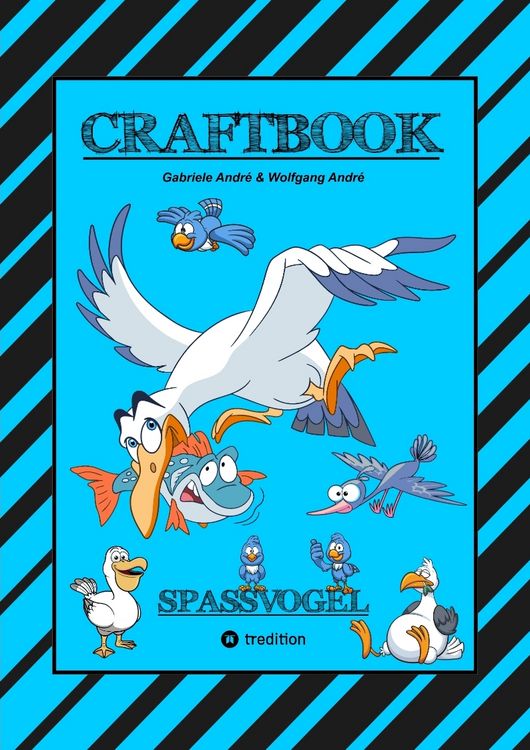 Produktbild: Craftbook - Tolle Ausmalmotive - Spannendes Fang den Wurm Spiel - R&auml;tsel - Bunte Farb Vorgaben - Lustige V&ouml;gel