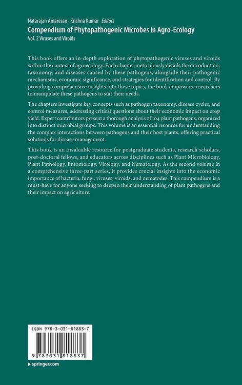 Produktbild: Compendium of Phytopathogenic Microbes in Agro-Ecology&nbsp;
