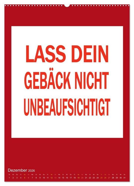 Produktbild: Memo an mich (Wandkalender 2026 DIN A2 hoch), CALVENDO Monatskalender