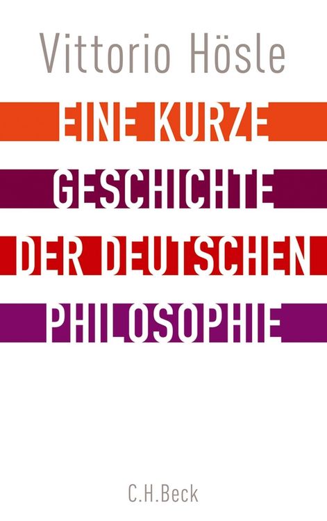 Produktbild: Eine kurze Geschichte der deutschen Philosophie