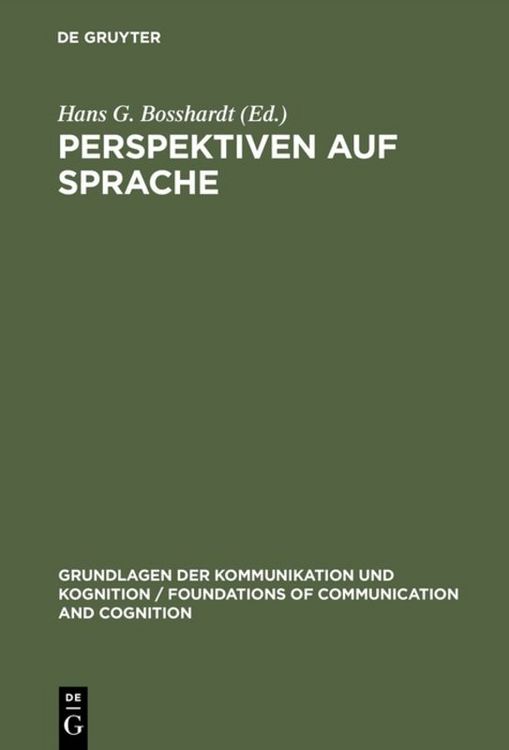 Produktbild: Perspektiven auf Sprache