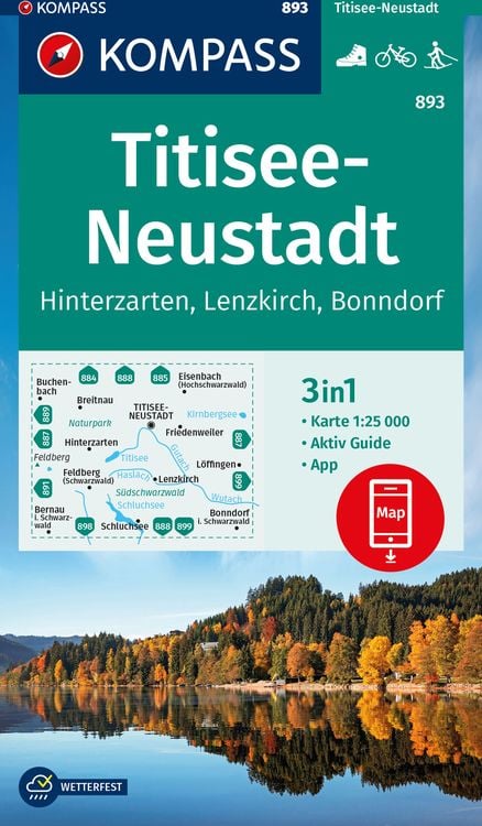 Produktbild: KOMPASS Wanderkarte 893 Titisee-Neustadt 1:25.000
