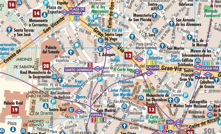 Produktbild: Madrid, Borch Map