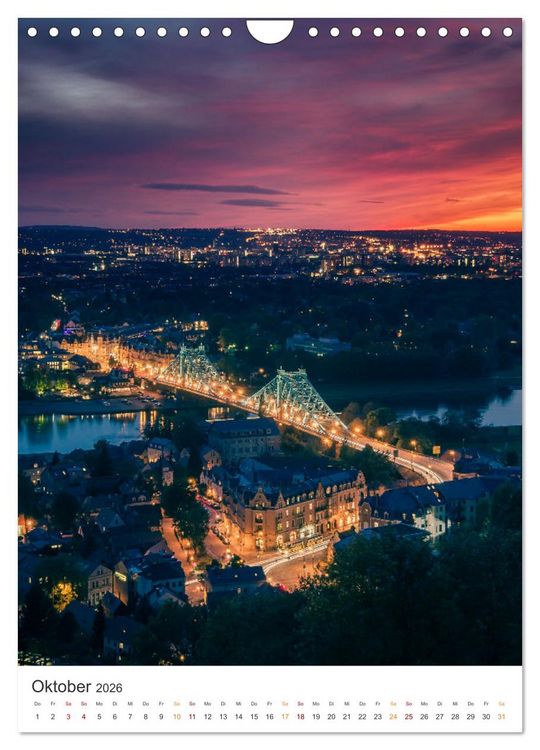Produktbild: Highlights in Dresden (Wandkalender 2026 DIN A4 hoch), CALVENDO Monatskalender