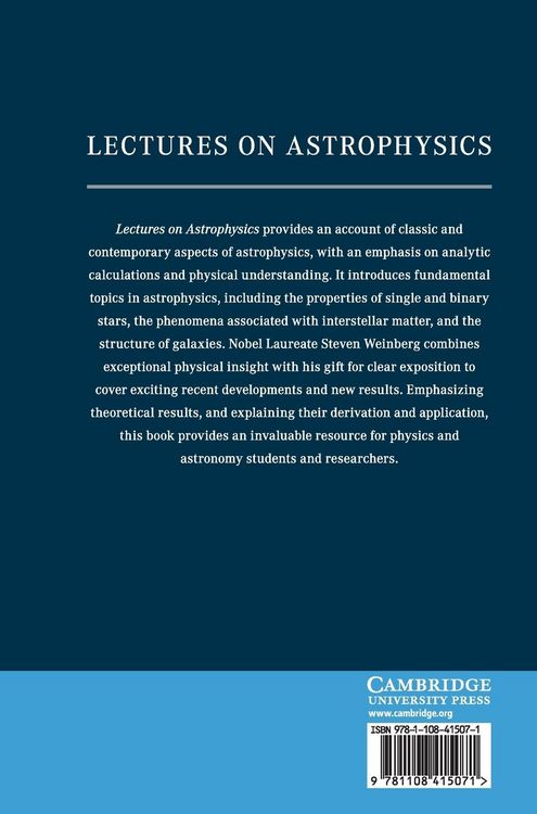 Produktbild: Lectures on Astrophysics