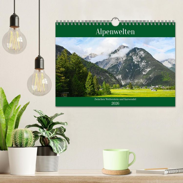 Produktbild: Alpenwelten-Zwischen Wetterstein und Karwendel (Wandkalender 2026 DIN A4 quer), CALVENDO Monatskalender