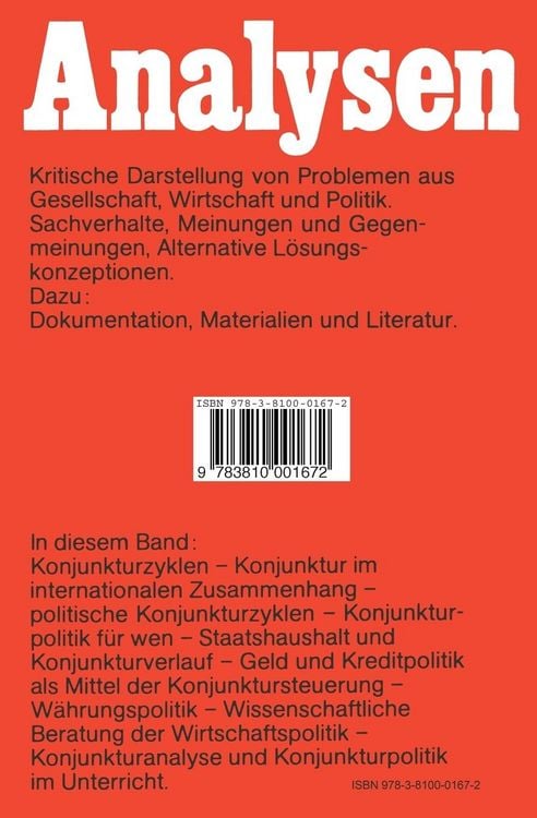 Produktbild: Konjunkturpolitik