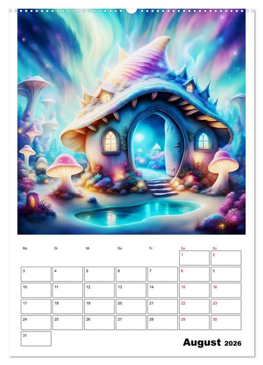 Produktbild: Zauberhafte Muschelh&auml;user (Wandkalender 2026 DIN A2 hoch), CALVENDO Monatskalender