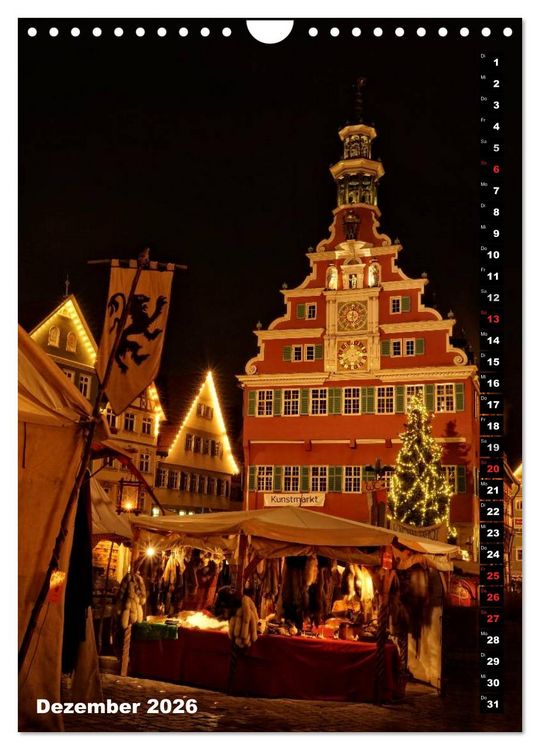 Produktbild: Esslingen in Hochform (Wandkalender 2026 DIN A4 hoch), CALVENDO Monatskalender