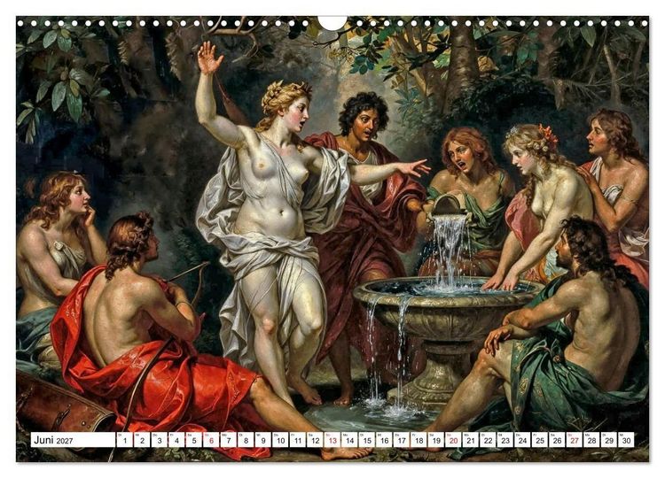 Produktbild: Mythologische Geschichten in barocker Pracht (Wandkalender 2027 DIN A3 quer), CALVENDO Monatskalender