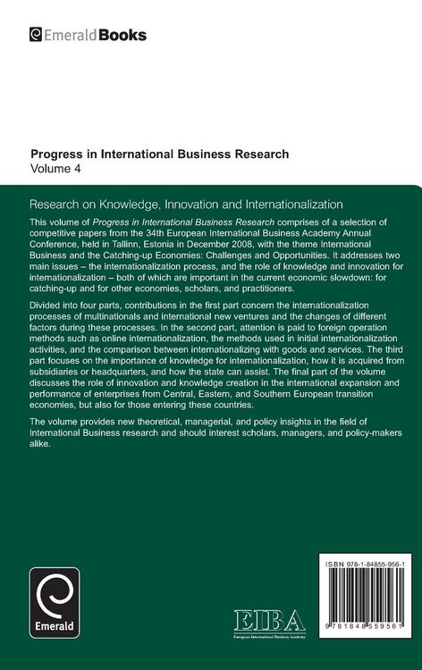 Produktbild: Research on Knowledge, Innovation and Internationalization