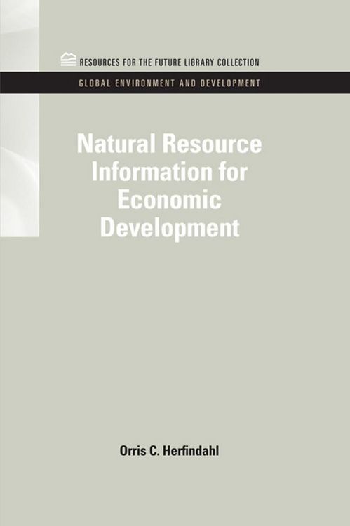 Produktbild: Natural Resource Information for Economic Development