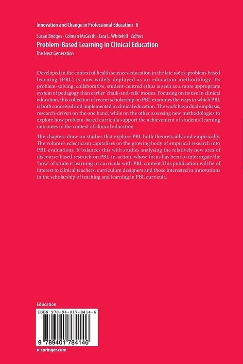 Produktbild: Problem-Based Learning in Clinical Education