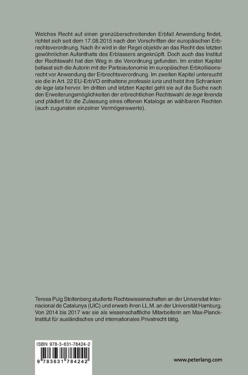 Produktbild: Die Parteiautonomie im europ&auml;ischen Erbrecht