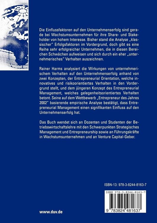Produktbild: Entrepreneurship in Wachstumsunternehmen