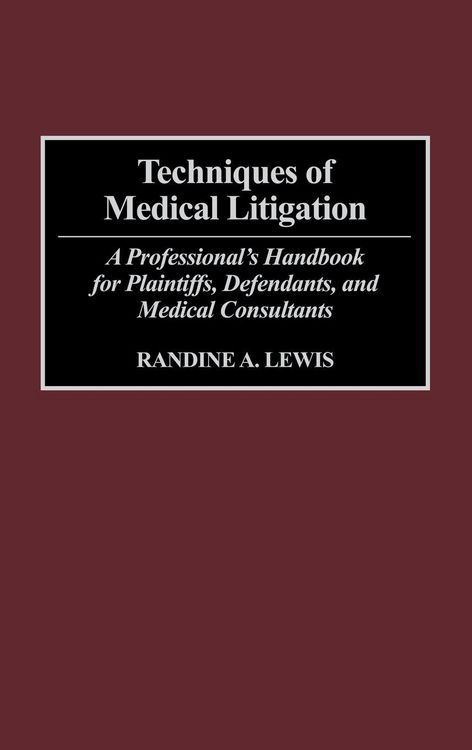 Produktbild: Techniques of Medical Litigation