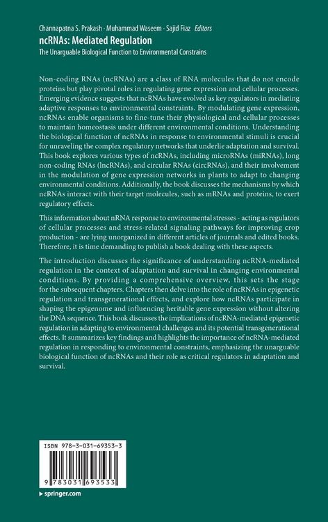 Produktbild: NcRNAs: Mediated Regulation
