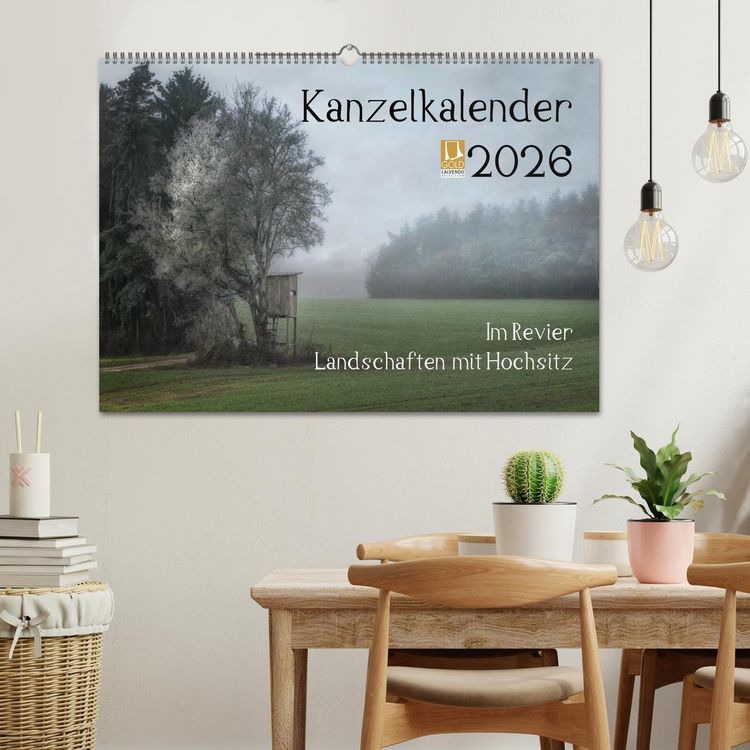 Produktbild: Kanzelkalender 2026 (Wandkalender 2026 DIN A2 quer), CALVENDO Monatskalender