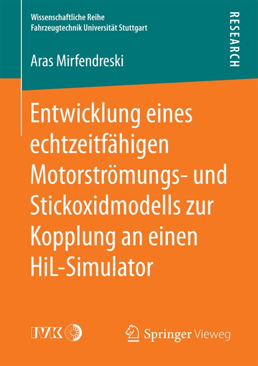 Produktbild: Entwicklung eines echtzeitf&auml;higen Motorstr&ouml;mungs- und Stickoxidmodells zur Kopplung an einen HiL-Simulator