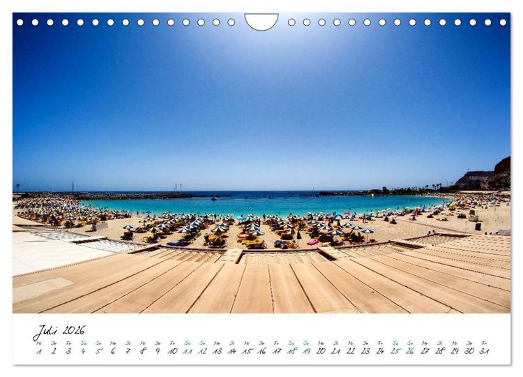 Produktbild: Gran Canaria - 365 Tage Fr&uuml;hling (Wandkalender 2026 DIN A4 quer), CALVENDO Monatskalender