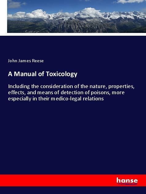 Produktbild: A Manual of Toxicology