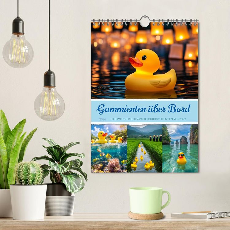 Produktbild: Gummienten &uuml;ber Bord (Wandkalender 2026 DIN A4 hoch), CALVENDO Monatskalender