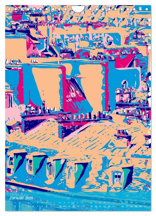 Produktbild: Paris pop-art (Wandkalender 2026 DIN A4 hoch), CALVENDO Monatskalender