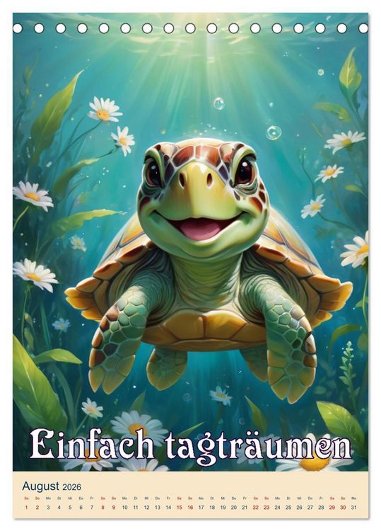 Produktbild: Tierische Leichtigkeit (Tischkalender 2026 DIN A5 hoch), CALVENDO Monatskalender