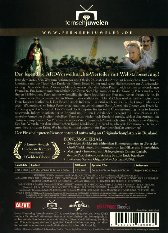 Produktbild: Peter der Gro&szlig;e/Fernsehjuwelen [4 DVDs]