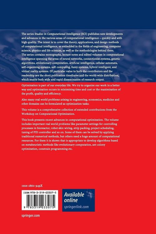 Produktbild: Recent Advances in Computational Optimization