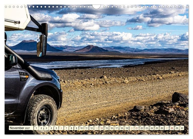 Produktbild: Overlanding on Iceland - Mit dem 4x4 Camper kreuz und quer &uuml;ber die Insel (Wandkalender 2027 DIN A3 quer), CALVENDO Monatskalender