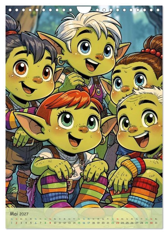 Produktbild: Lustige Koboldmakis - Comic (Wandkalender 2027 DIN A4 hoch), CALVENDO Monatskalender