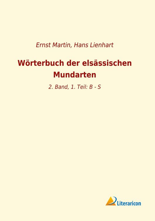 Produktbild: W&ouml;rterbuch der els&auml;ssischen Mundarten
