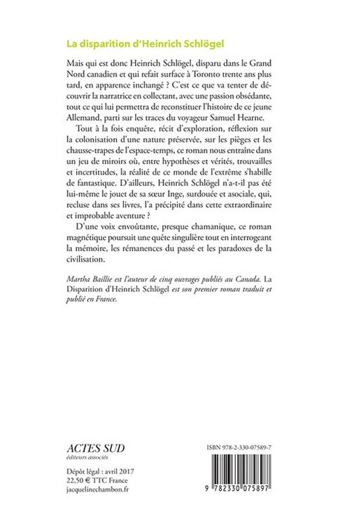 Produktbild: La disparition d'Heinrich Schl&ouml;gel