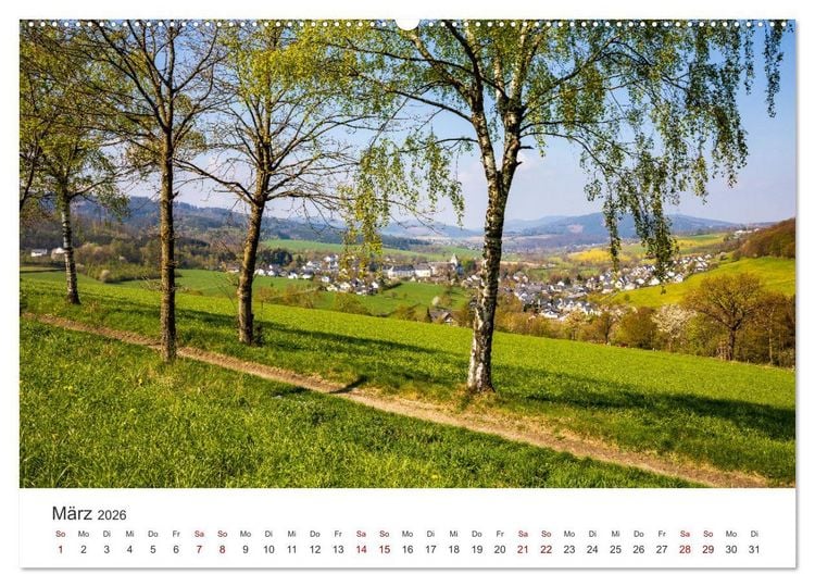 Produktbild: Grafschaft, ein Dorf im Schmallenberger Sauerland (hochwertiger Premium Wandkalender 2026 DIN A2 quer), Kunstdruck in Hochglanz