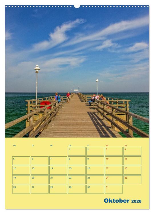 Produktbild: Sehnsuchtsort Fischland-Dar&szlig;-Zingst (hochwertiger Premium Wandkalender 2026 DIN A2 hoch), Kunstdruck in Hochglanz