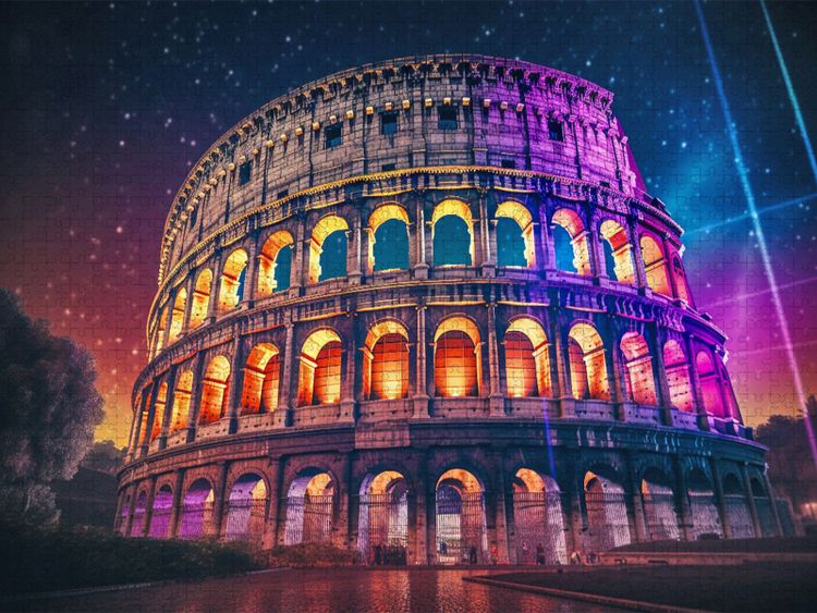 Produktbild: CALVENDO Puzzle Kolosseum - Rom | 1000 Teile Lege-Gr&ouml;&szlig;e 64x48cm Foto-Puzzle f&uuml;r gl&uuml;ckliche Stunden